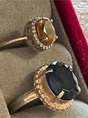 Sterling Silver Gemstone Rings.